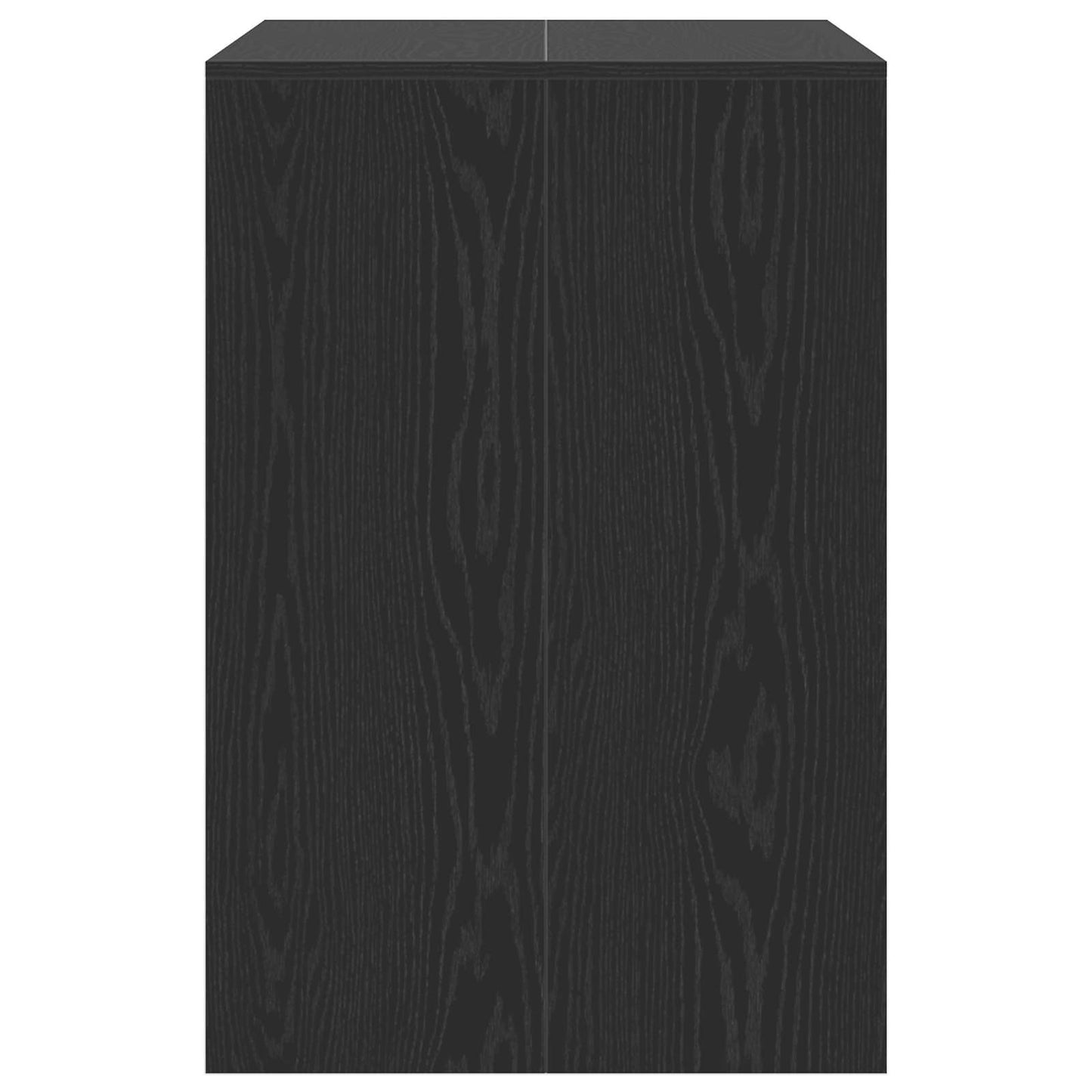 Waschmaschinen-Schrank Schwarz Eichen-Optik 87 x 60 x 89 cm