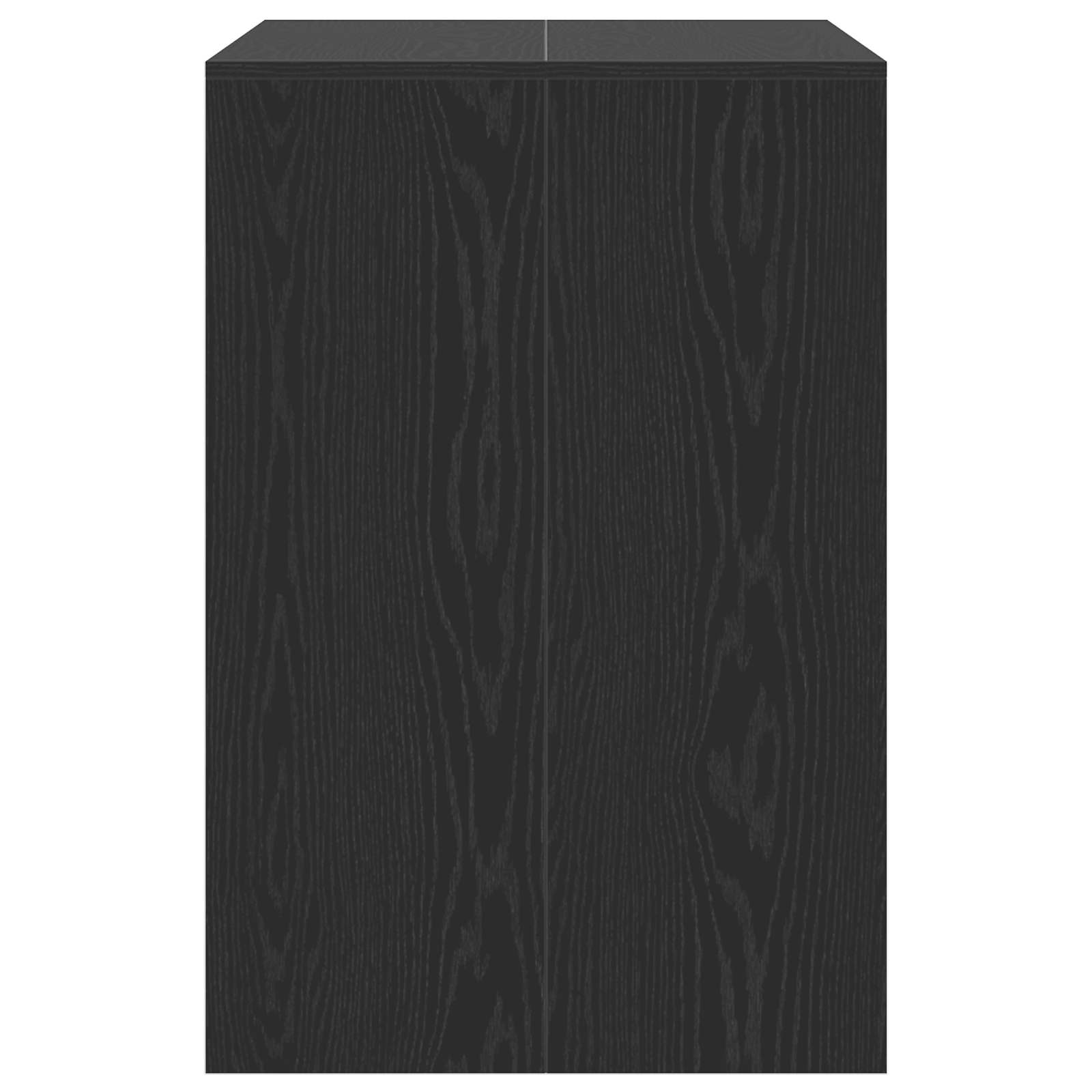 Waschmaschinen-Schrank Schwarz Eichen-Optik 87 x 60 x 89 cm