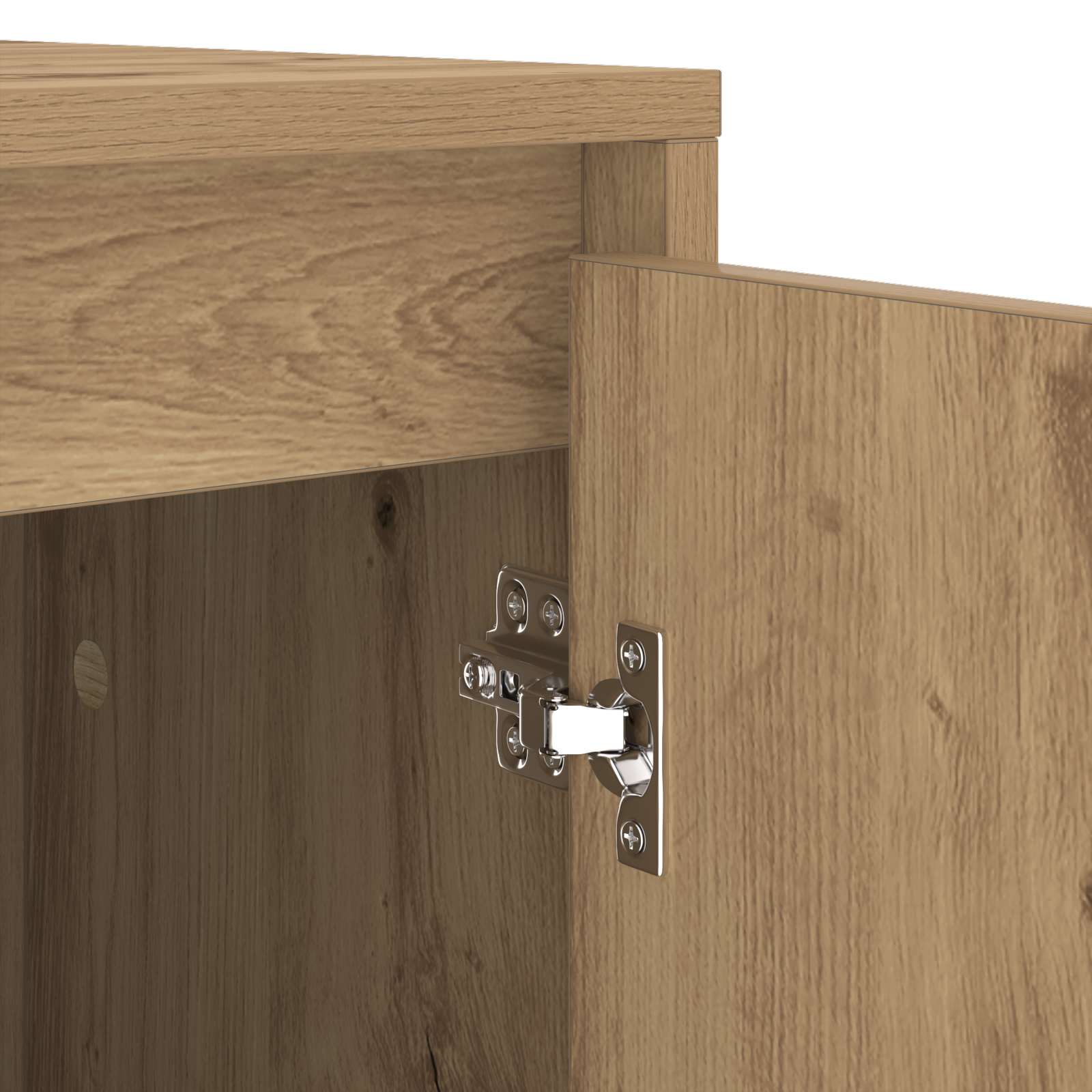 Waschmaschinen-Schrank mit Tür Artisan-Eiche 87 x 60 x 89 cm