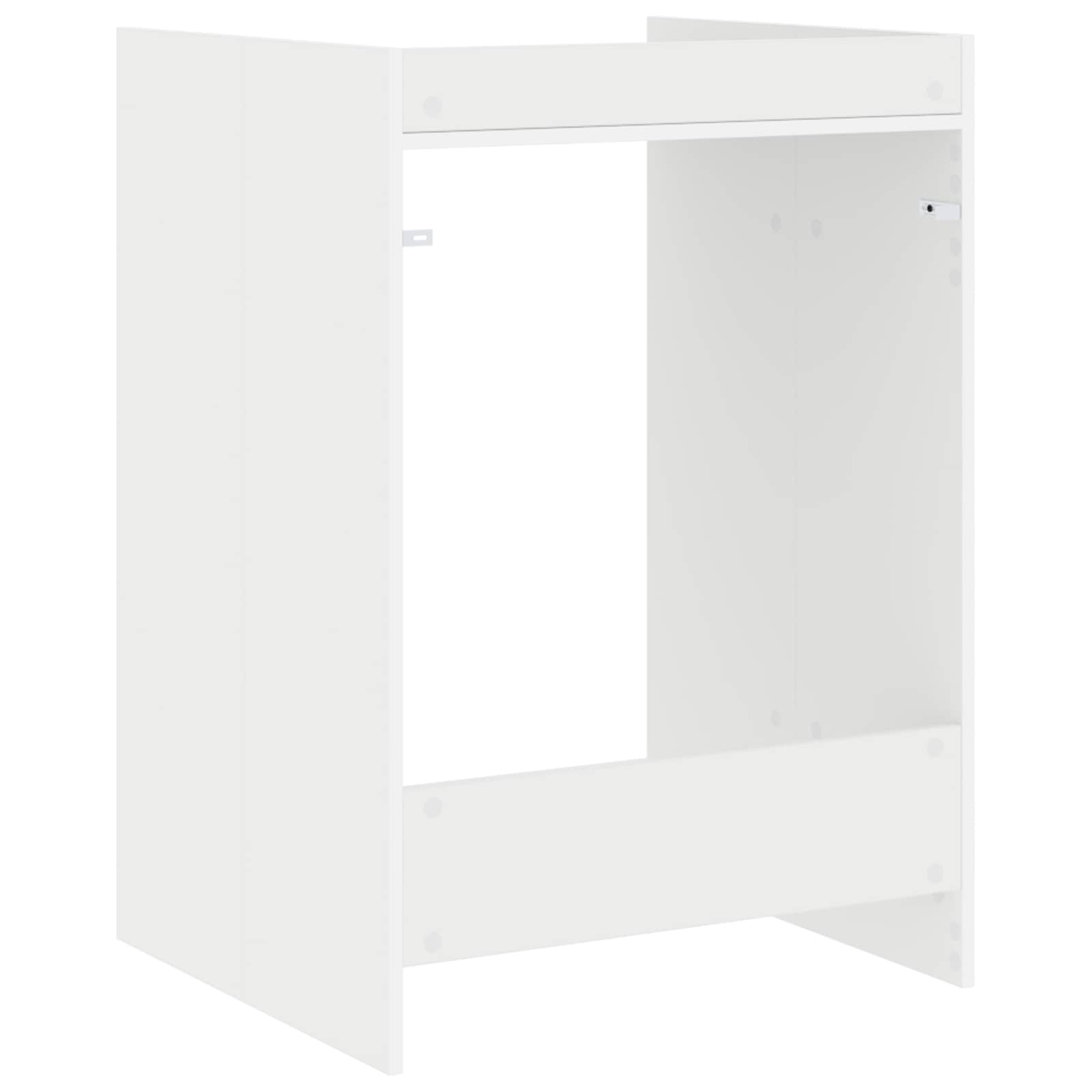 Waschmaschinen-Schrank Weiß 67,5 x 62 x 97 cm Holzwerkstoff