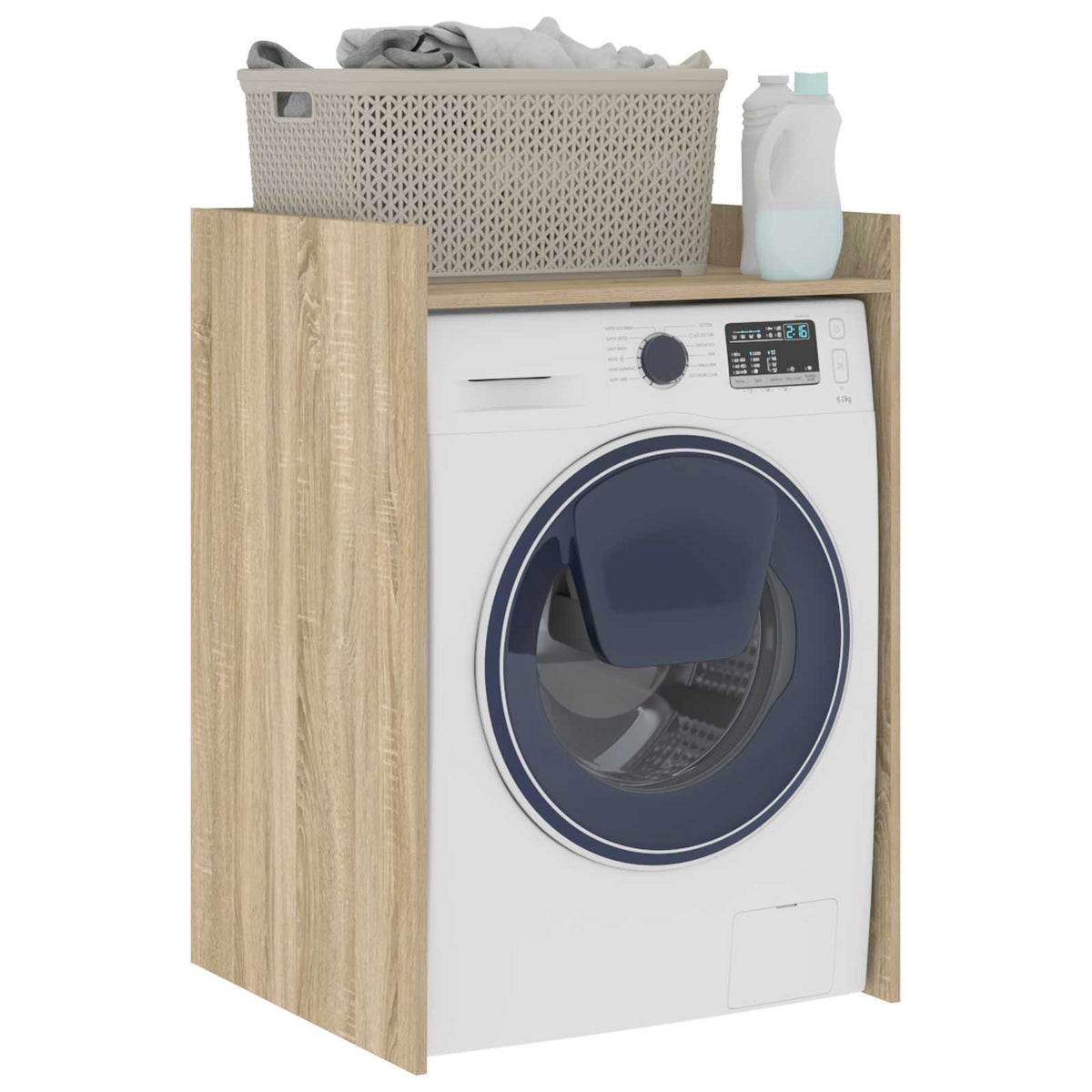 Waschmaschinen-Schrank Sonoma-Eiche 67,5 x 62 x 97 cm