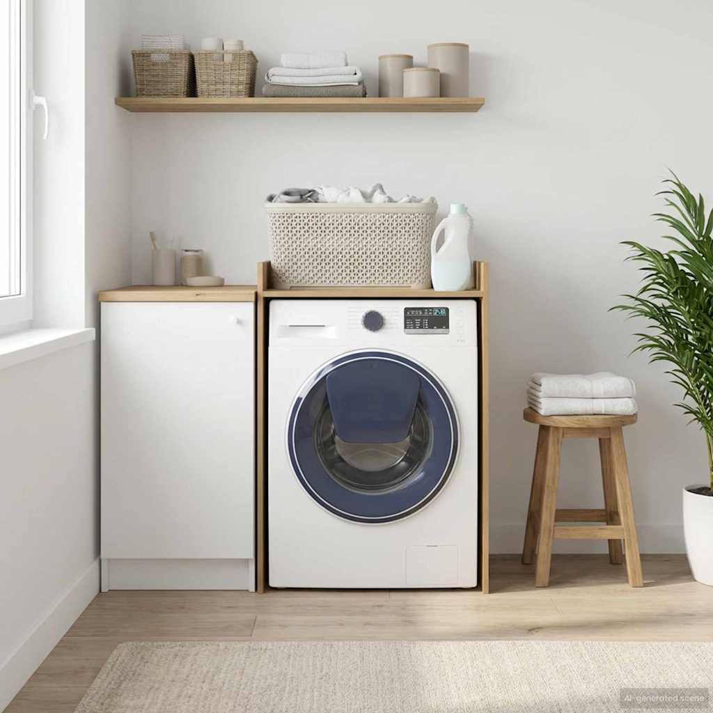 Waschmaschinen-Schrank Artisan-Eiche 67,5 x 62 x 97 cm