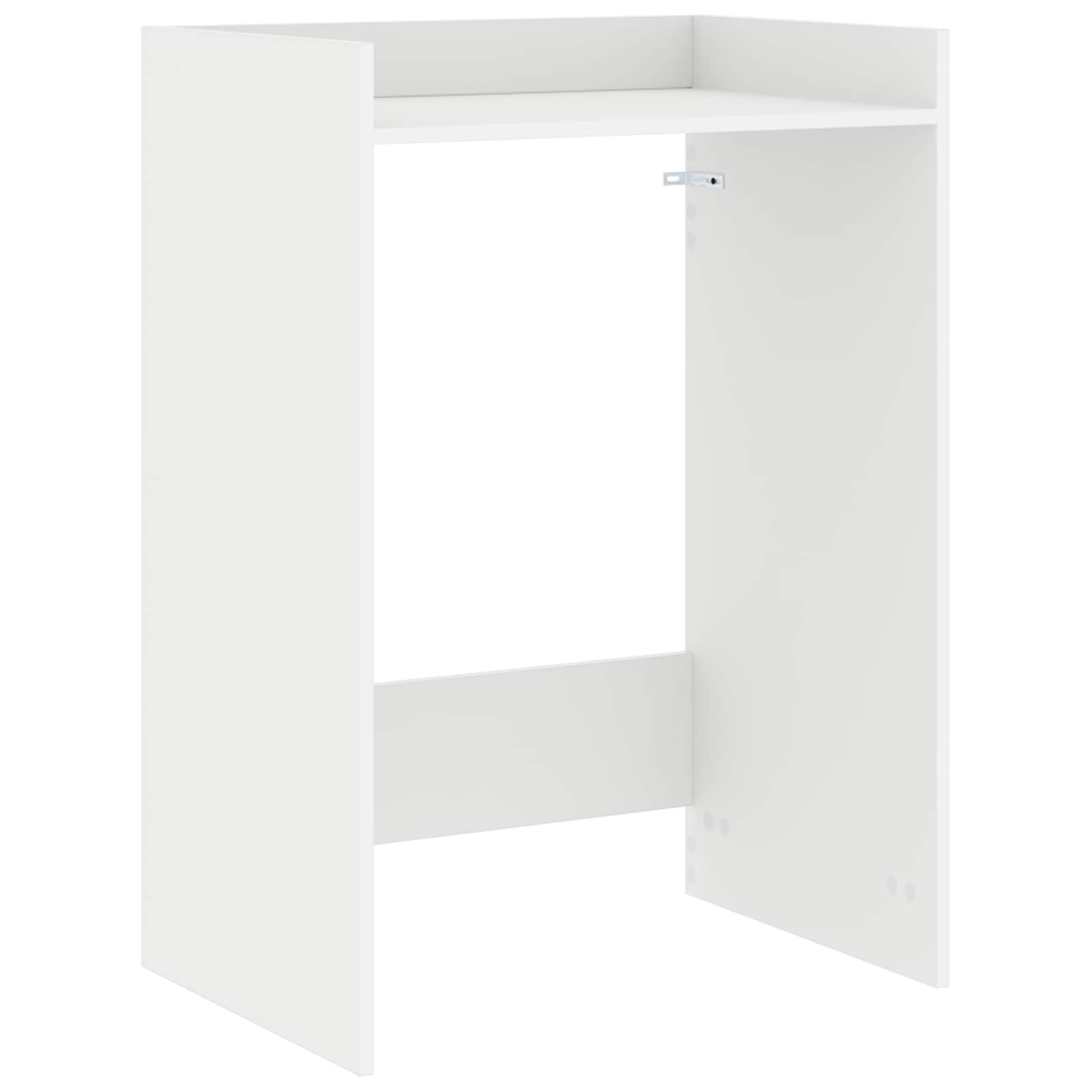 Waschmaschinen-Schrank Weiß 67,5 x 48 x 97 cm Holzwerkstoff