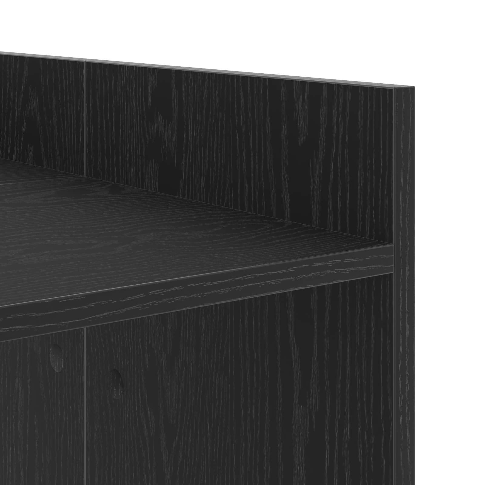 Waschmaschinen-Schrank Schwarz Eichen-Optik 67,5 x 48 x 97 cm