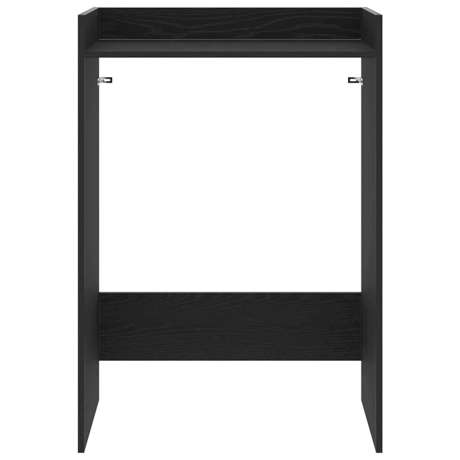 Waschmaschinen-Schrank Schwarz Eichen-Optik 67,5 x 48 x 97 cm