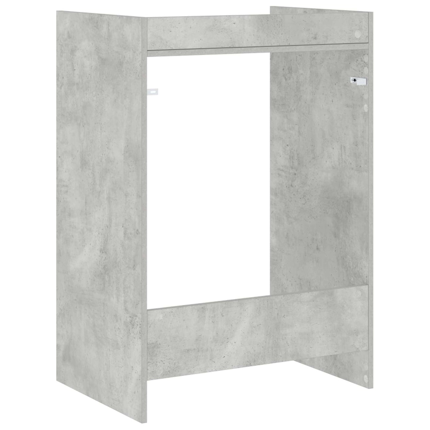 Waschmaschinen-Schrank Beton 67,5 x 48 x 97 cm Holzwerkstoff