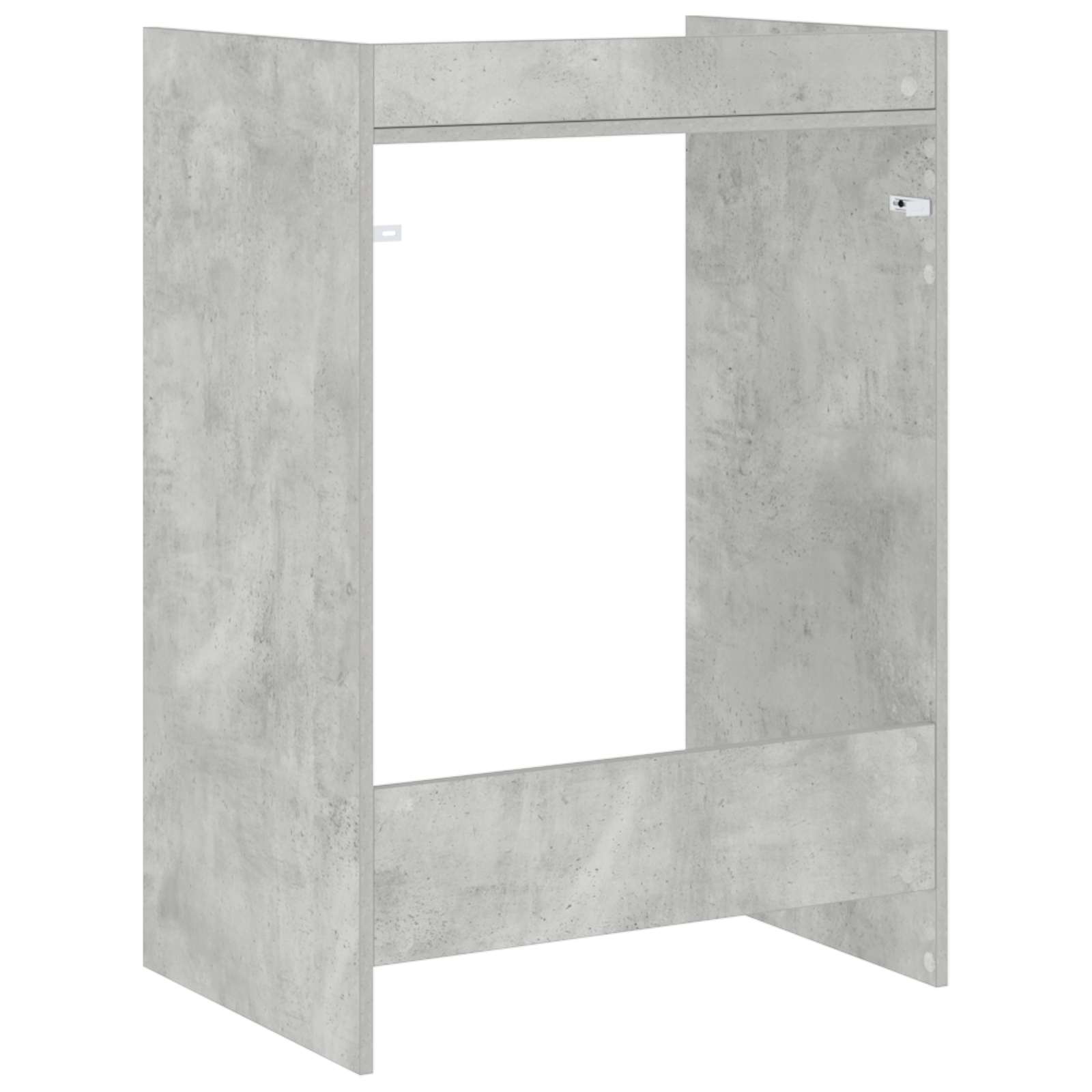 Waschmaschinen-Schrank Beton 67,5 x 48 x 97 cm Holzwerkstoff