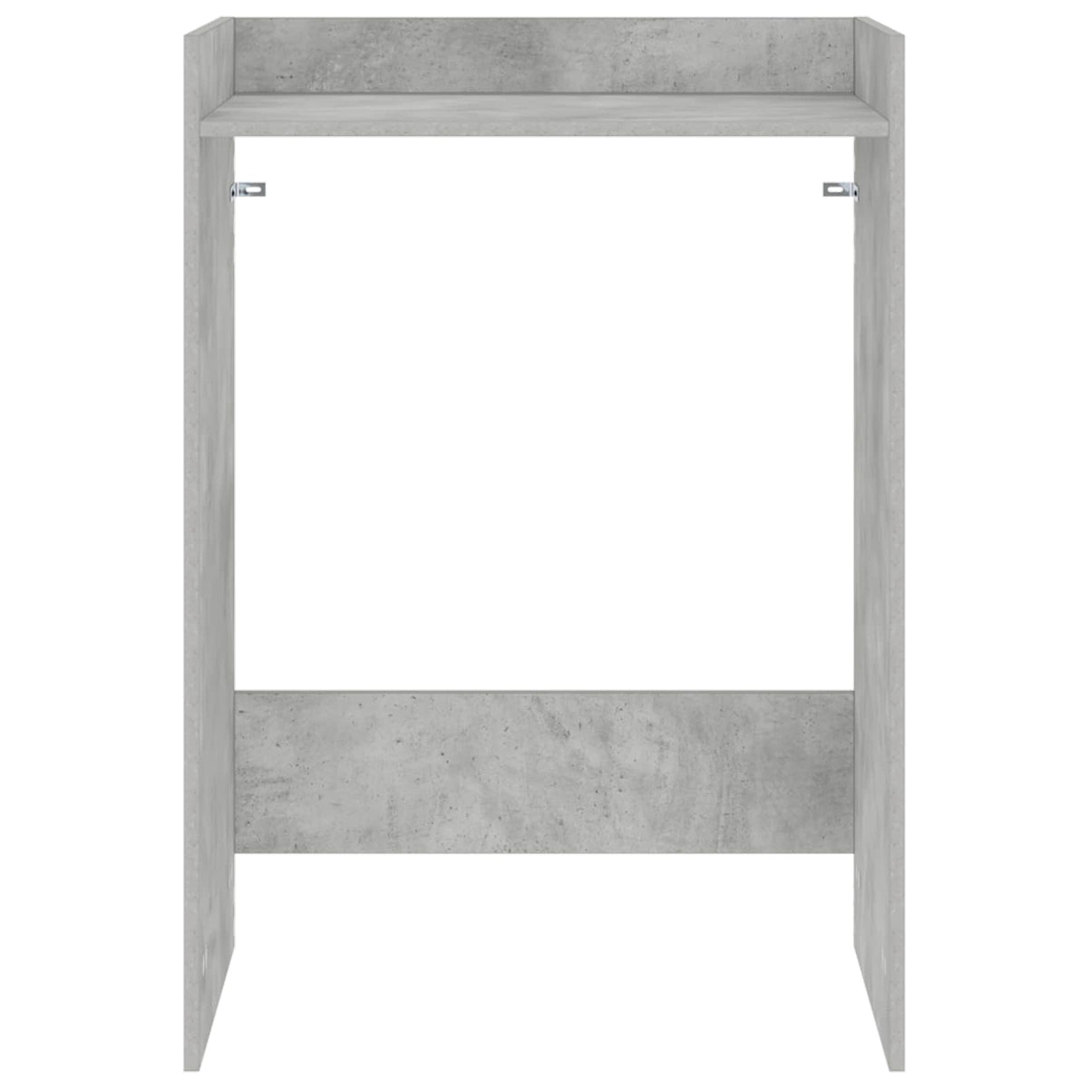 Waschmaschinen-Schrank mit Speicher Betongrau 67,5 x 48 x 97 cm
