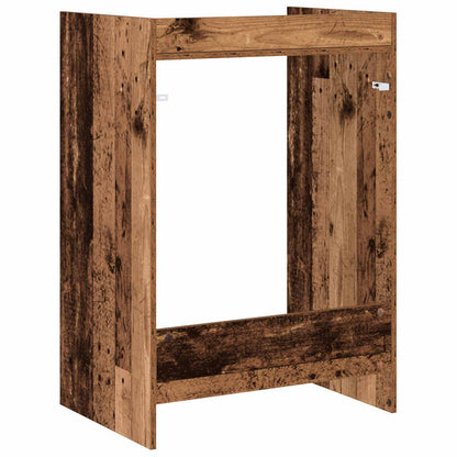 Waschmaschinen-Schrank Altholz 67,5 x 48 x 97 cm Holzwerkstoff