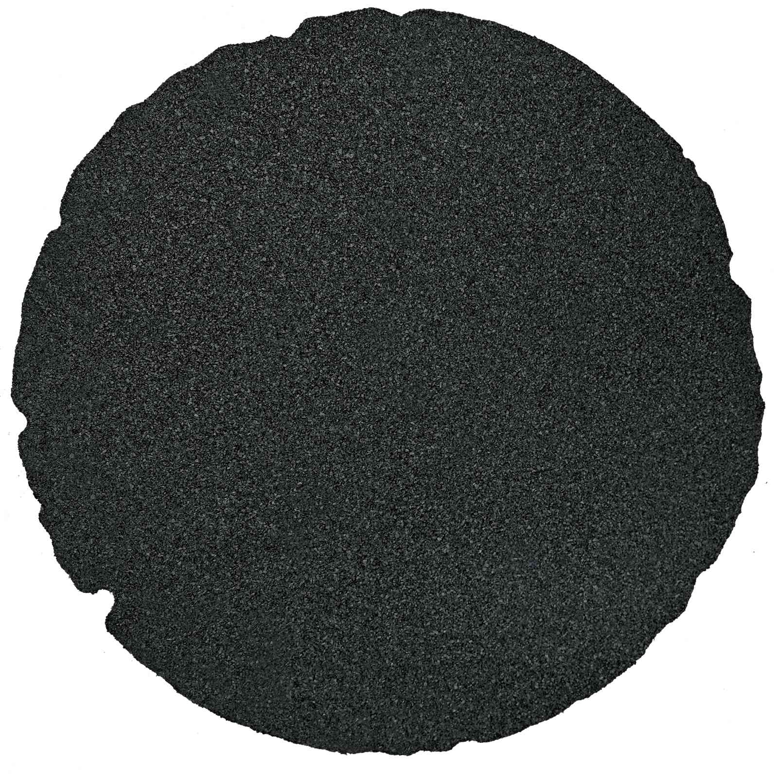 Trittstein 6 Stk. Schwarz Ø 45 x 1,8 cm Gummi