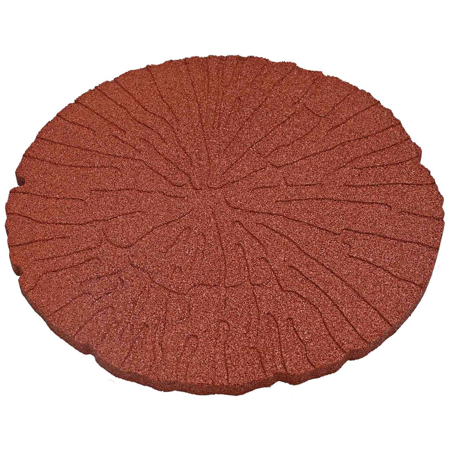 Trittstein 6 Stk. Rot Ø 45 x 1,8 cm Gummi