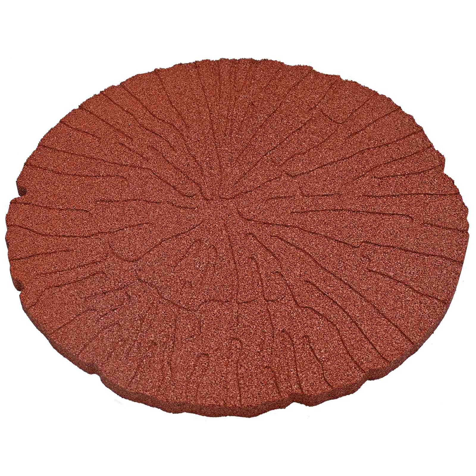 Trittstein 6 Stk. Rot Ø 45 x 1,8 cm Gummi