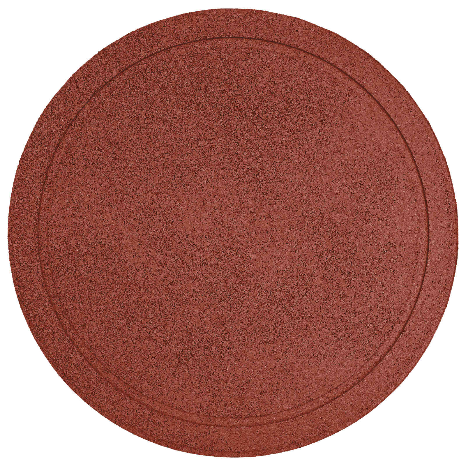 Gehwegstein 6 Stk. Rot Ø 44 x 2 cm Gummi