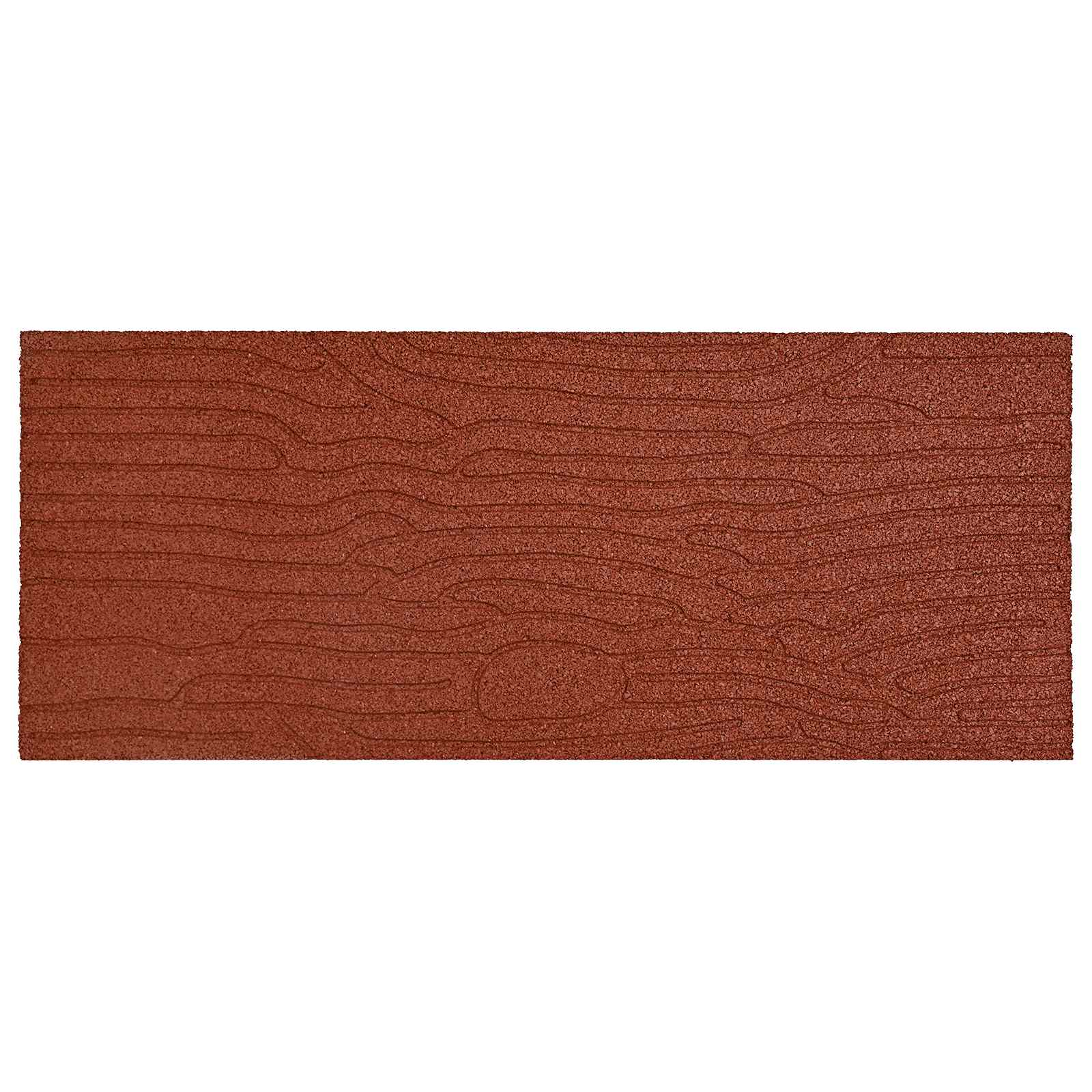Gehwegstein 6 Stk. Rot 60,5 x 25 x 2 cm Gummi
