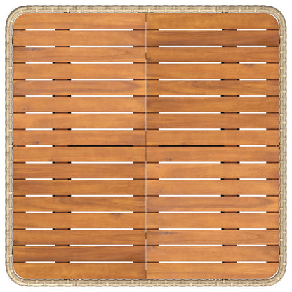 Möbelsets 7 stk. Beige und Creme PE-Rattan