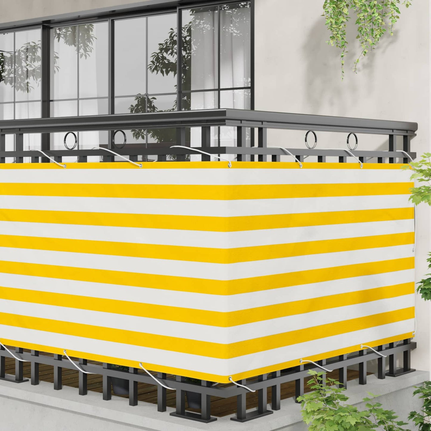 Balkonsichtschutz 100 x 500 cm Oxford-Stoff Rechteckig