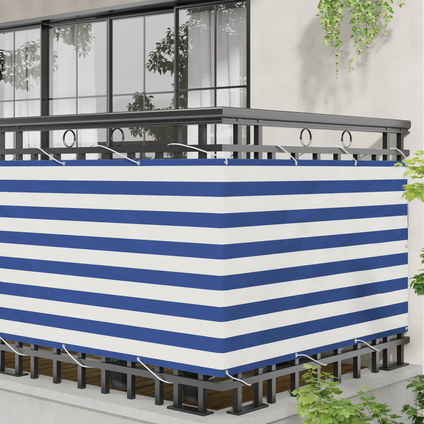 Balkonsichtschutz 100 x 600 cm Oxford-Stoff Rechteckig