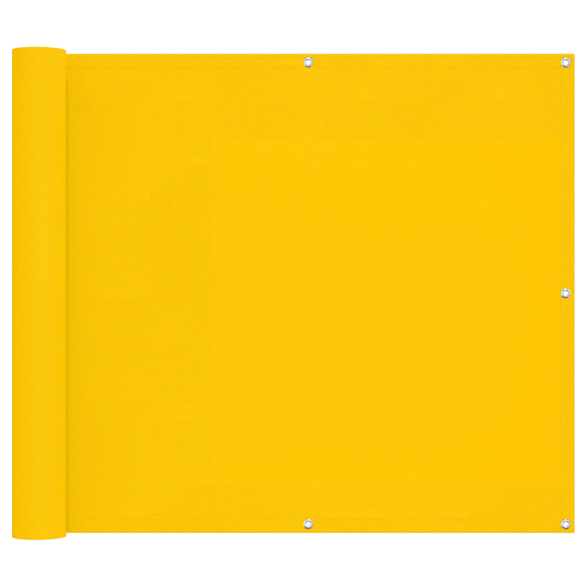 Balkonsichtschutz Rechteckig 100 x 600 cm Oxford-Stoff Gelb