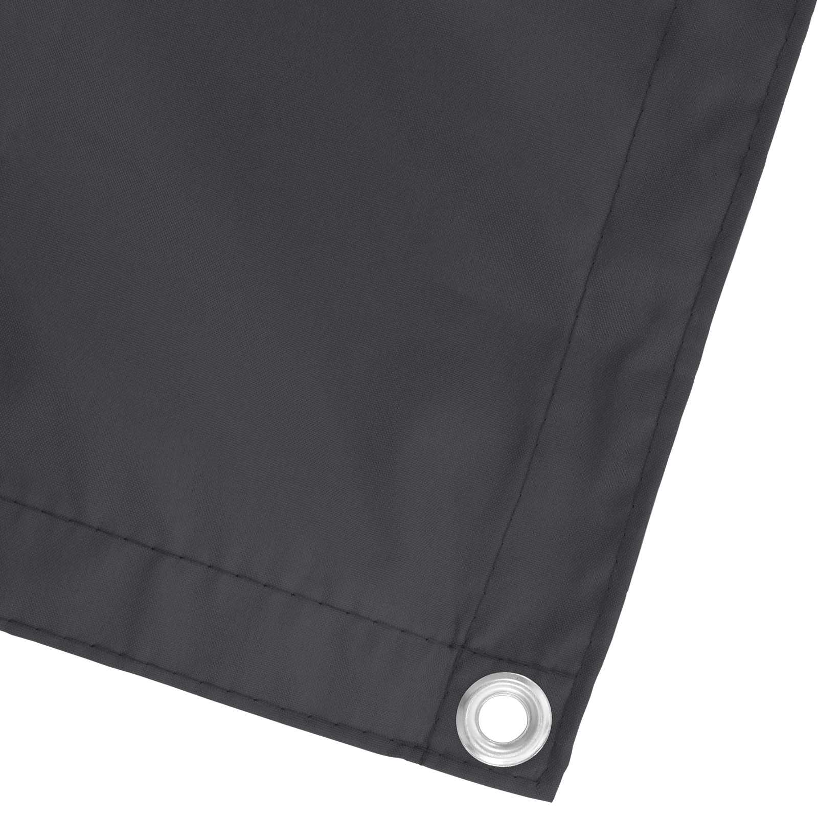 Balkonsichtschutz 90 x 200 cm Oxford-Stoff Rechteckig Schwarz