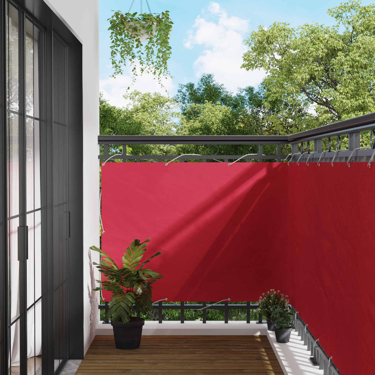Balkonsichtschutz 120 x 300 cm Oxford-Stoff Rechteckig