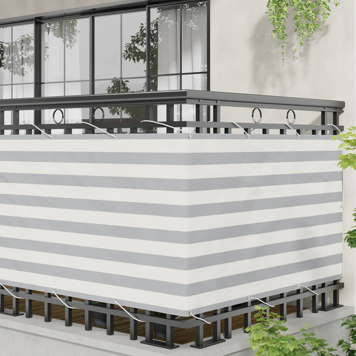 Balkonsichtschutz Rechteckig 90 x 500 cm Oxford-Stoff