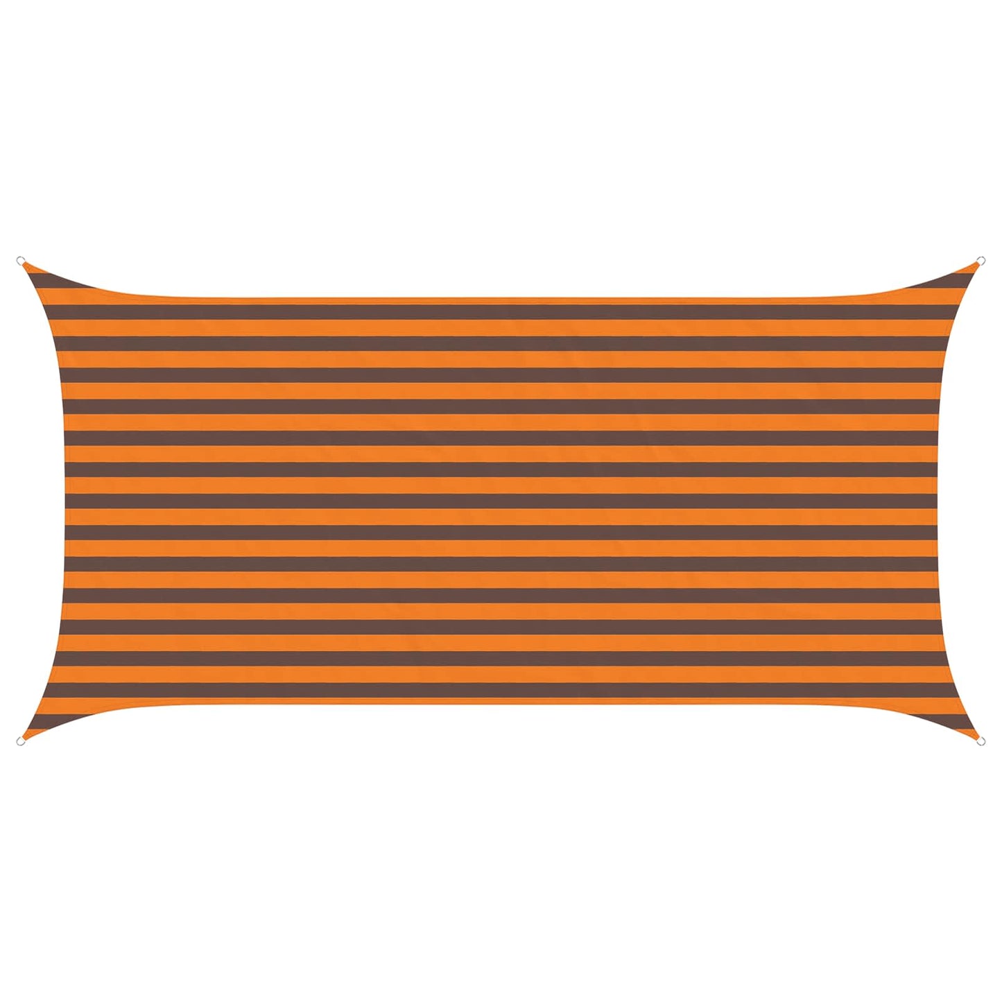 Sonnensegel Orange und Braun 4 x 2 m 100 % Polyester Oxford
