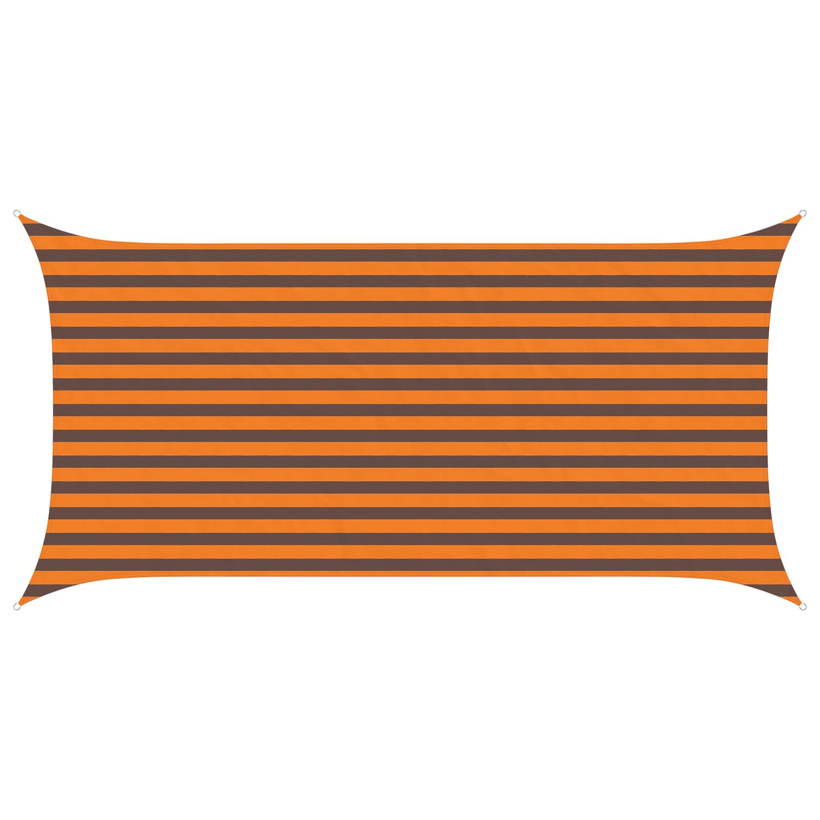 Sonnensegel Orange und Braun 4 x 2 m 100 % Polyester Oxford