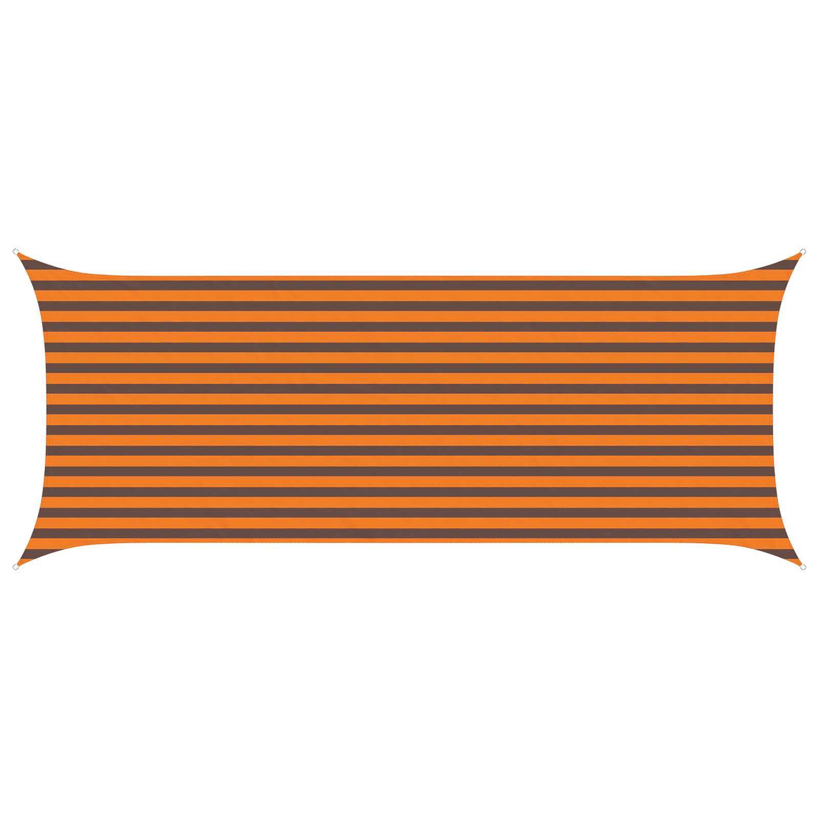 Sonnensegel Orange und Braun 5 x 2 m 100 % Polyester Oxford
