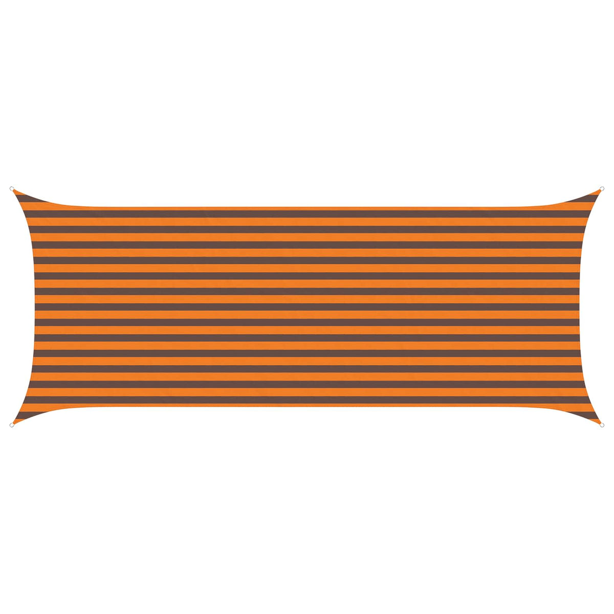 Sonnensegel Orange und Braun 2 x 5 m 100 % Polyester Oxford