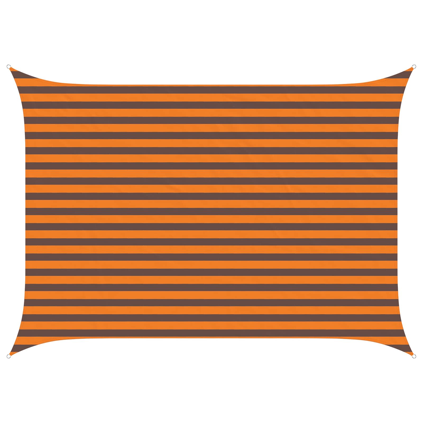 Sonnensegel Orange und Braun 3,5 x 2,5 m 100 % Polyester Oxford