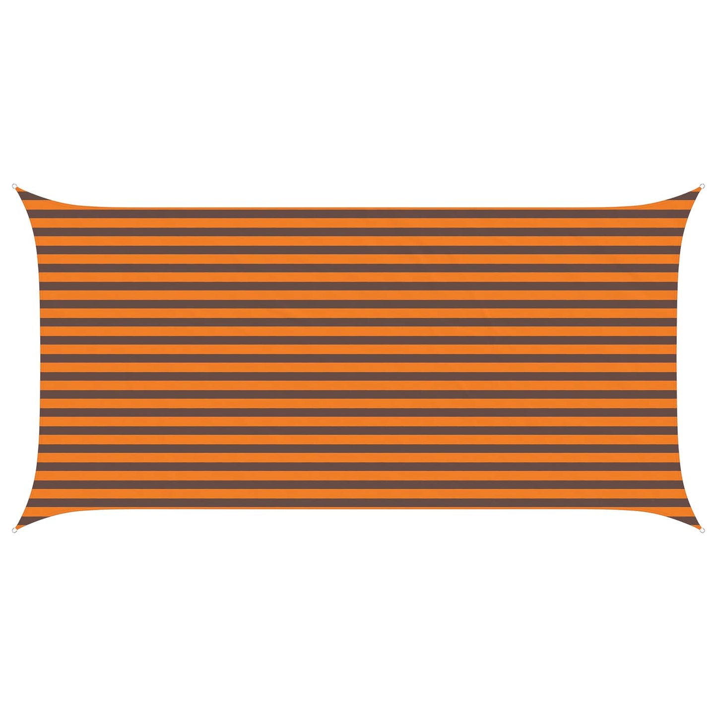 Sonnensegel Orange und Braun 5 x 2,5 m 100 % Polyester Oxford