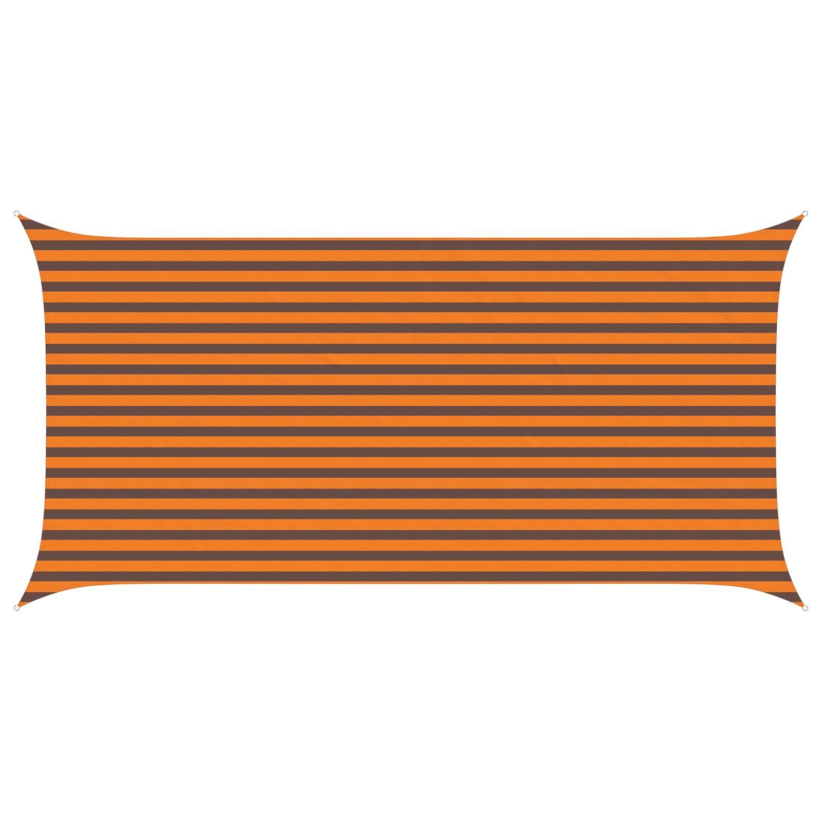 Sonnensegel Orange und Braun 5 x 2,5 m 100 % Polyester Oxford