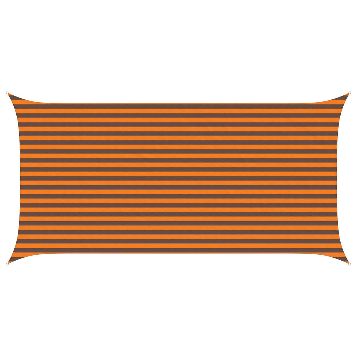 Sonnensegel Orange und Braun 2,5 x 5 m 100 % Polyester Oxford