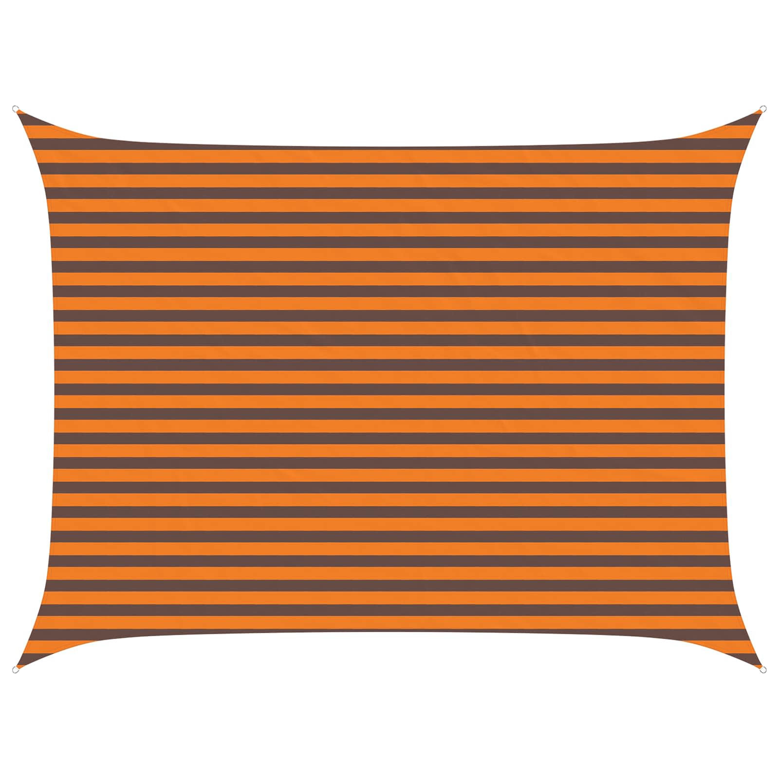 Sonnensegel Orange und Braun 4 x 3 m 100 % Polyester Oxford