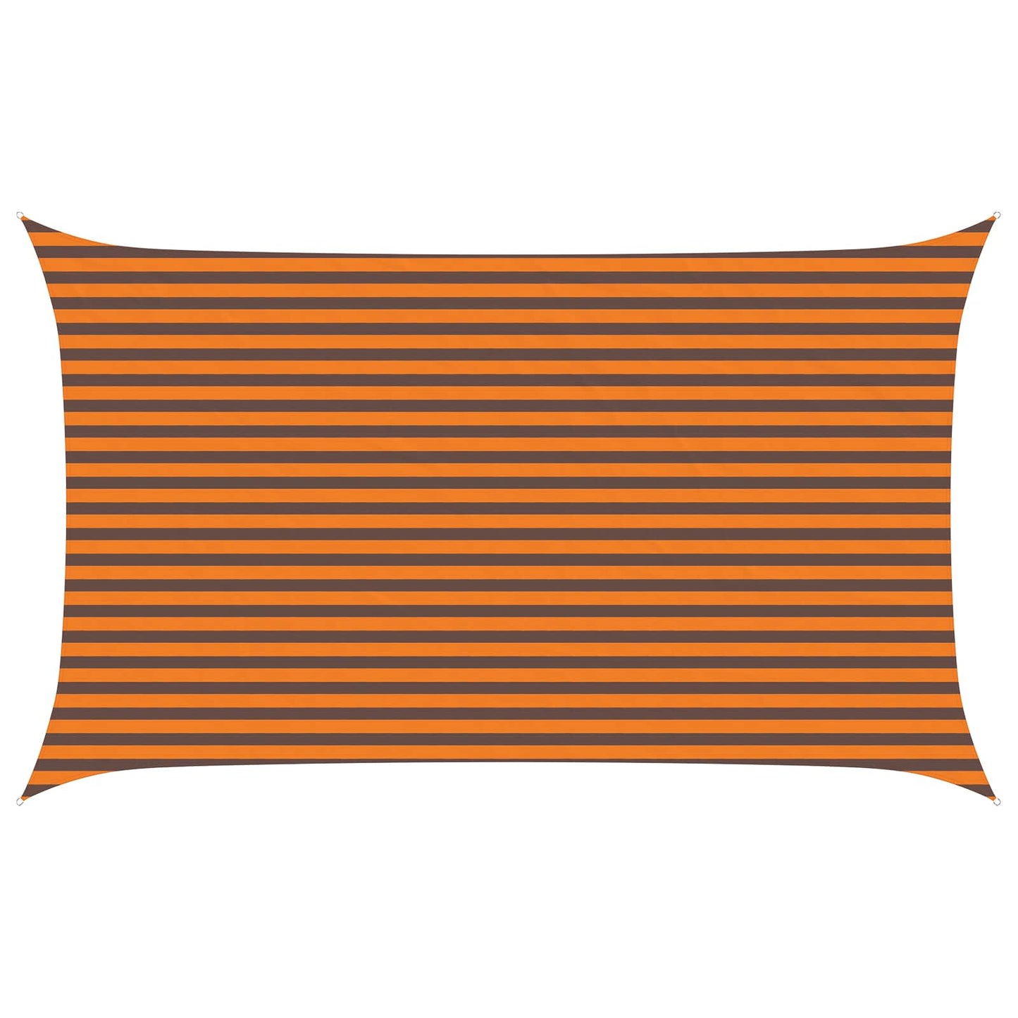 Sonnensegel Orange und Braun 5 x 3 m 100 % Polyester Oxford
