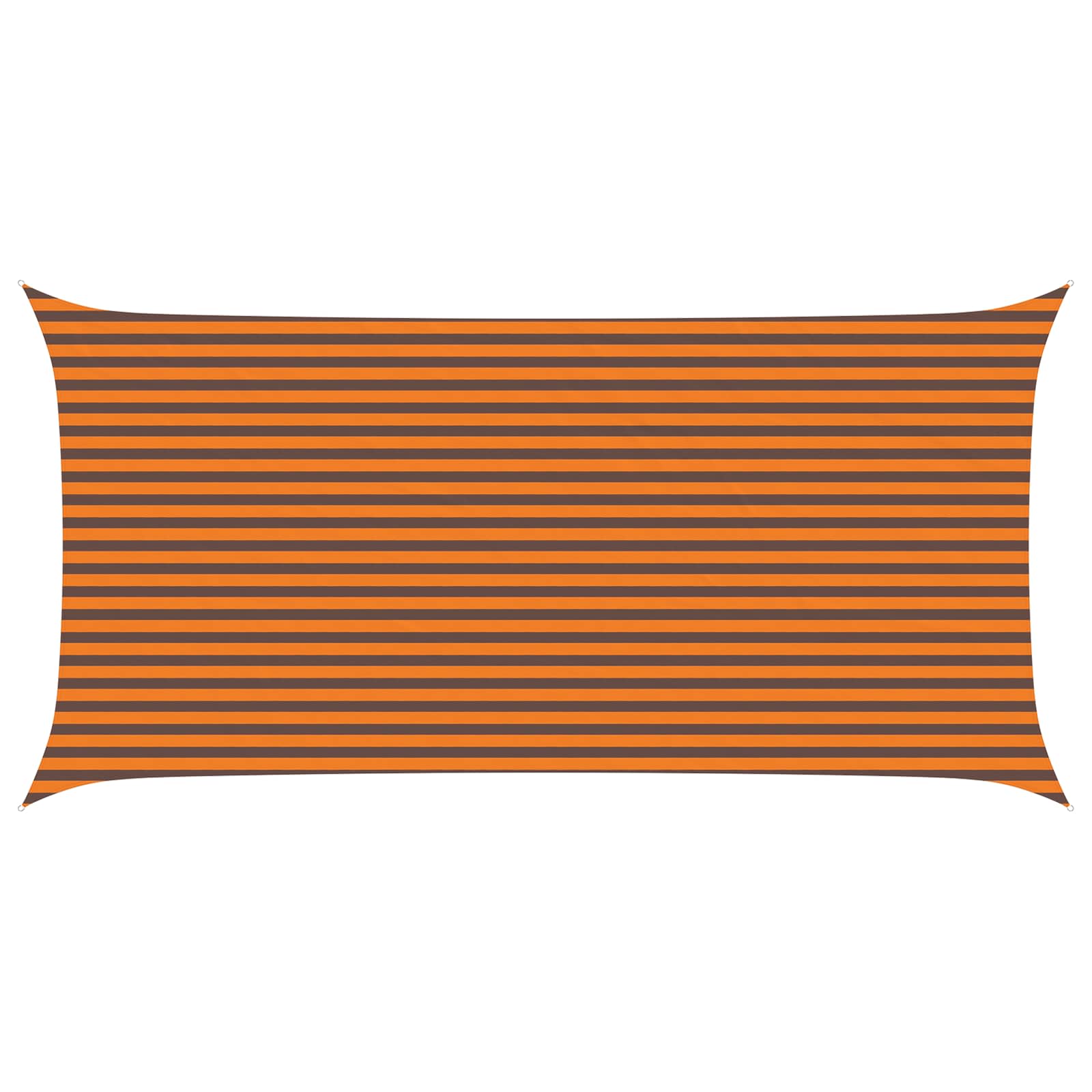 Sonnensegel Orange und Braun 6 x 3 m 100 % Polyester Oxford