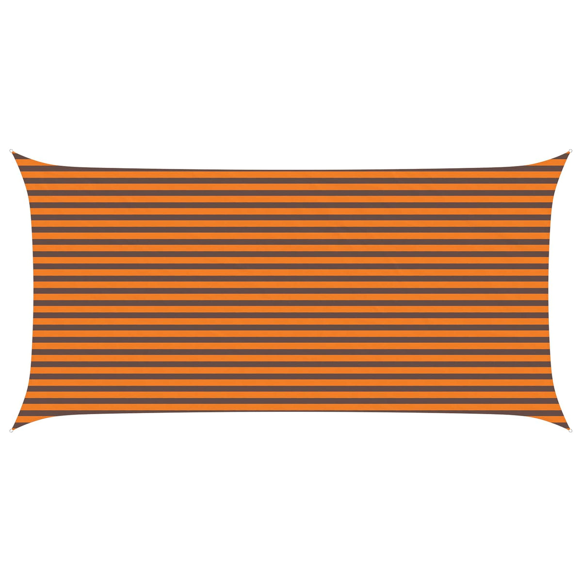Sonnensegel Orange und Braun 3 x 6 m 100 % Polyester Oxford