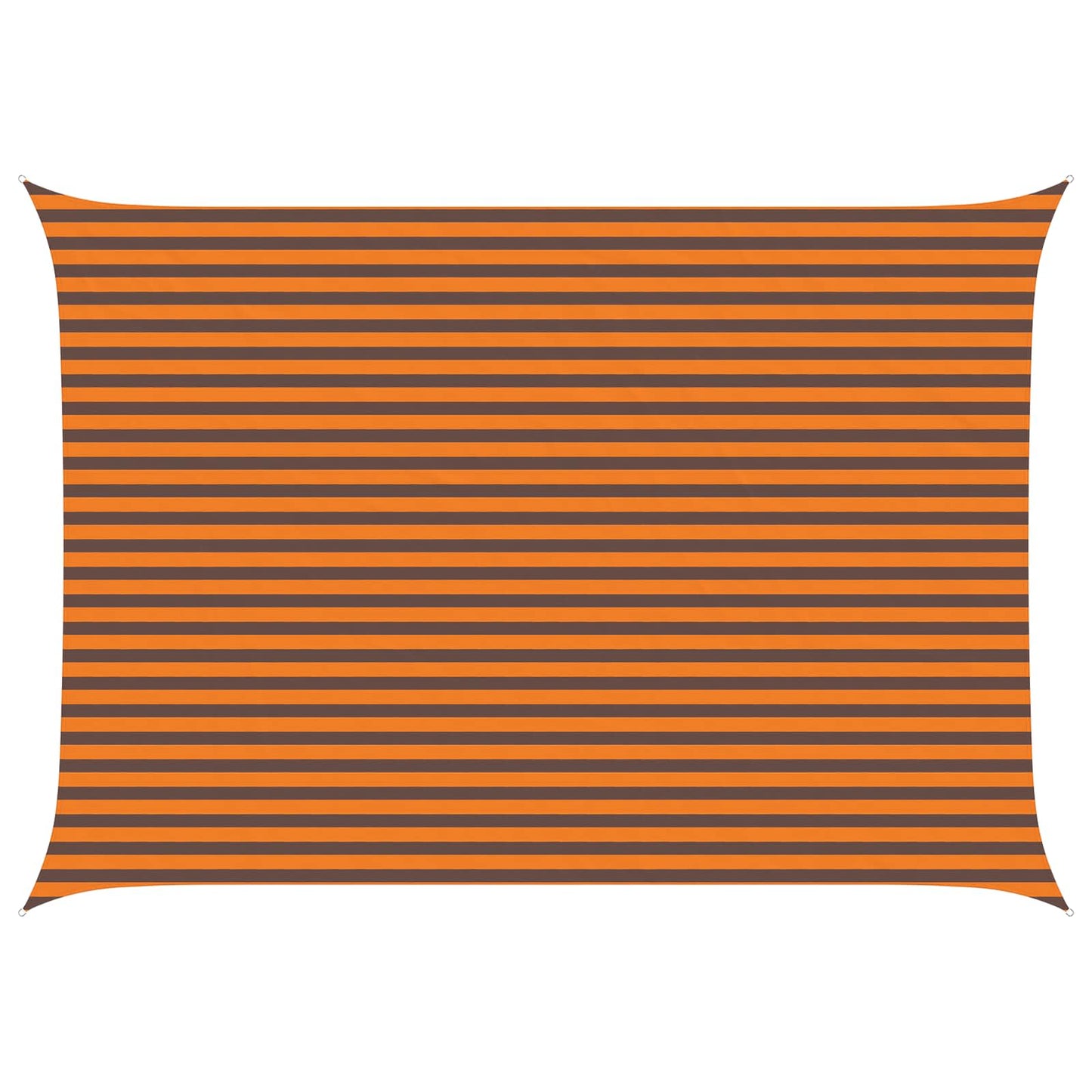 Sonnensegel Orange und Braun 5 x 3,5 m 100 % Polyester Oxford