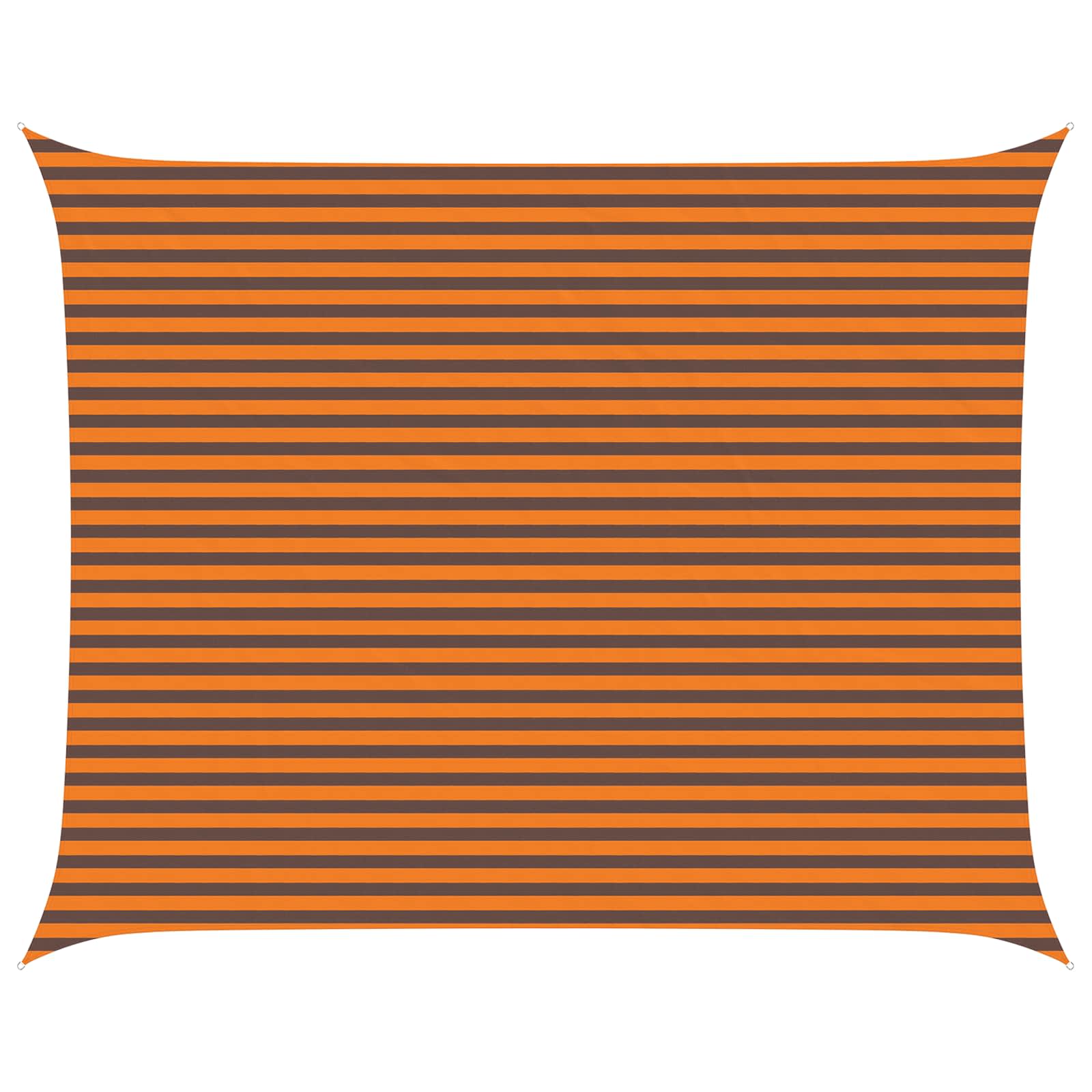 Sonnensegel Orange und Braun 5 x 4 m 100 % Polyester Oxford