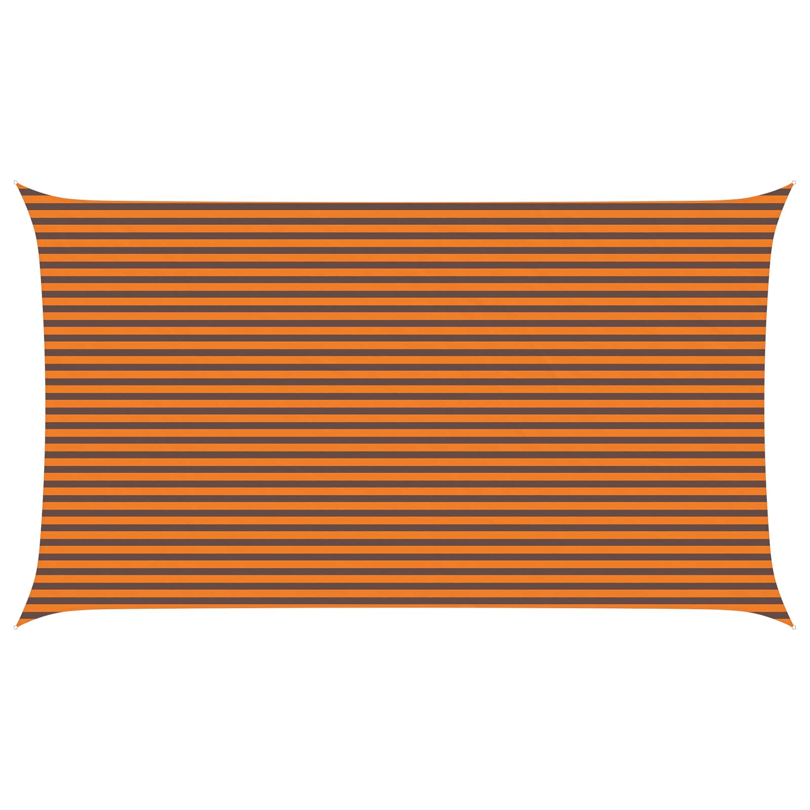 Sonnensegel Orange und Braun 7 x 4 m 100 % Polyester Oxford