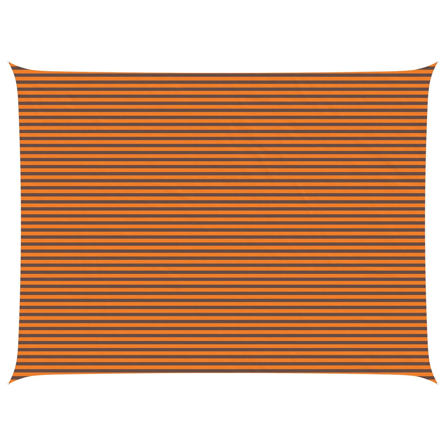 Sonnensegel Orange und Braun 8 x 6 m 100 % Polyester Oxford