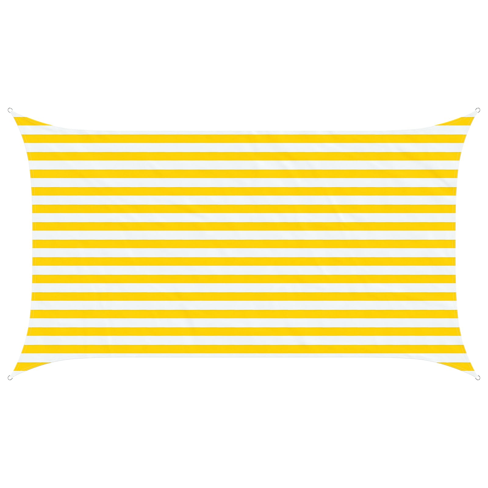 Sonnensegel Gelb und Weiß 3,5 x 2 m 100 % Polyester Oxford