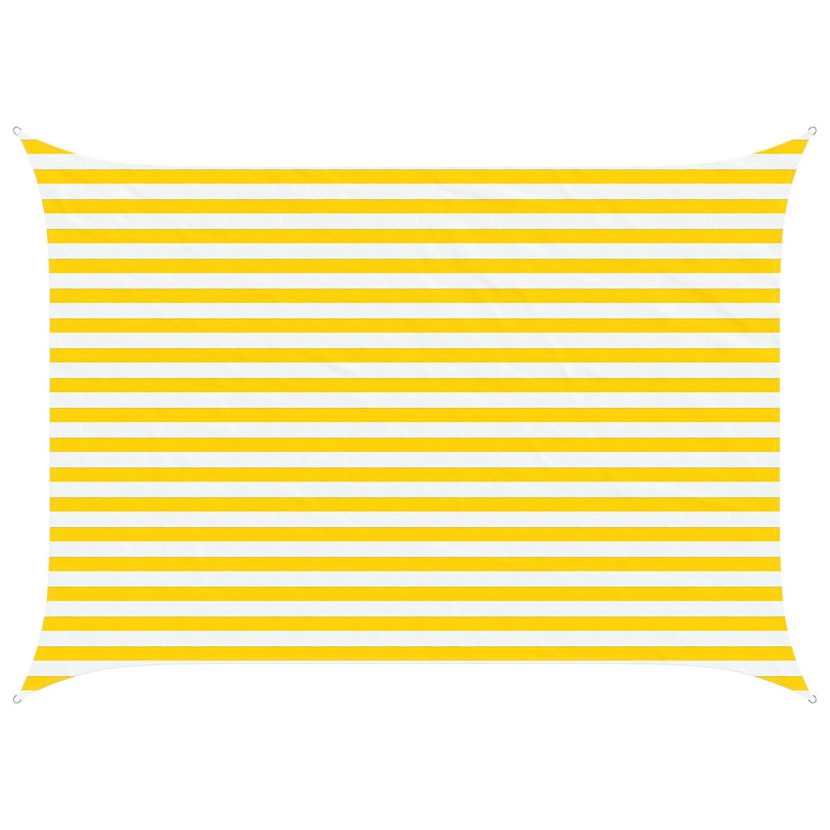 Sonnensegel Gelb und Weiß 2,5 x 3,5 m 100 % Polyester Oxford