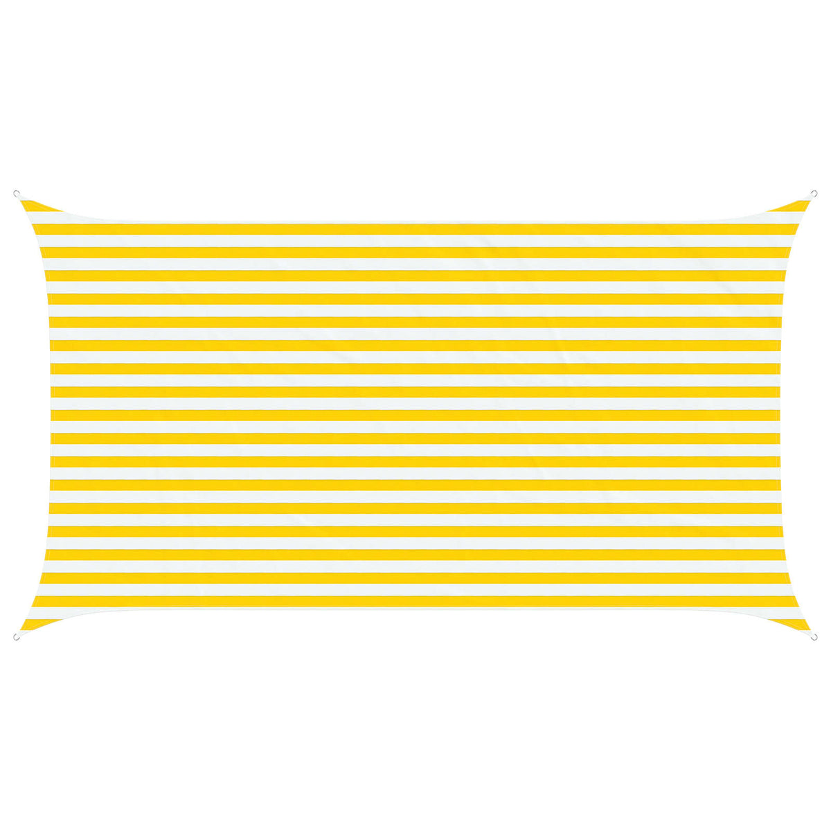 Sonnensegel Gelb und Weiß 2,5 x 4,5 m 100 % Polyester Oxford