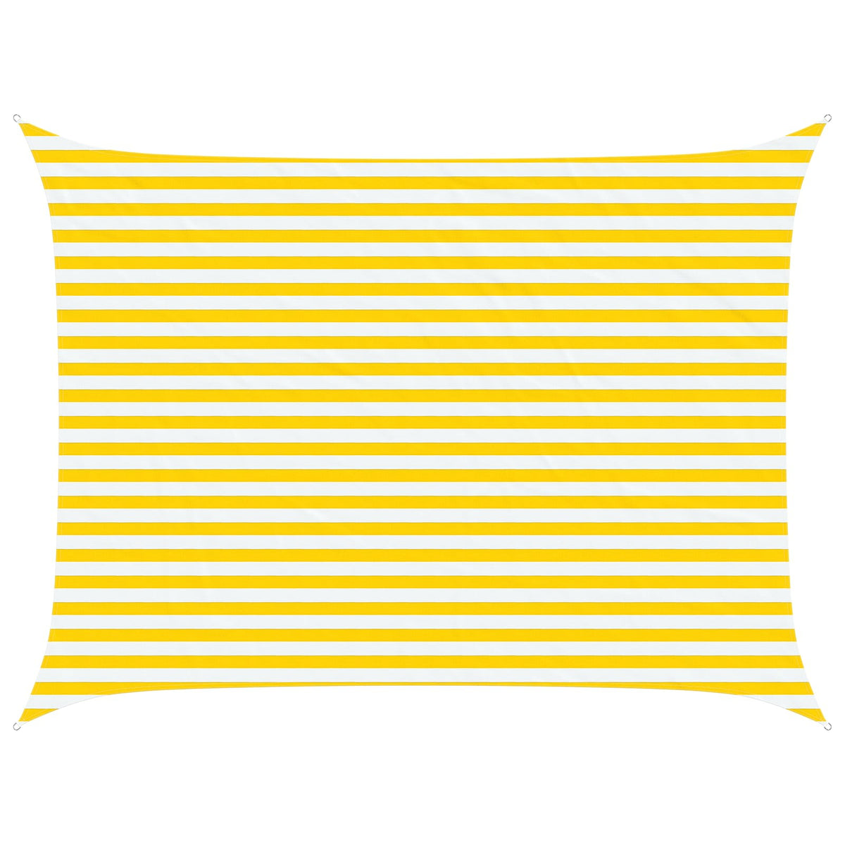 Sonnensegel Gelb und Weiß 3 x 4 m 100 % Polyester Oxford