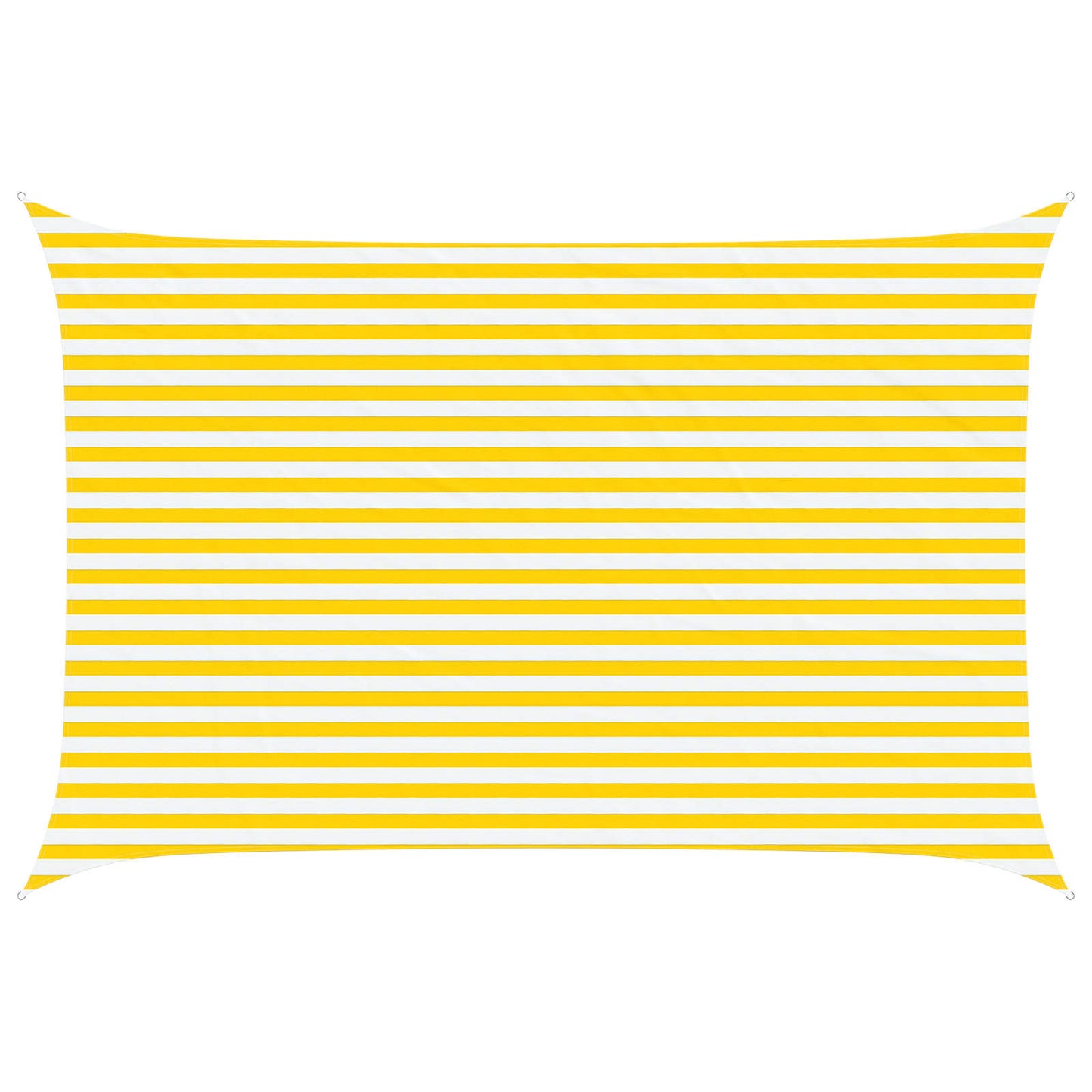 Sonnensegel Gelb und Weiß 4,5 × 3 m 100 % Polyester Oxford