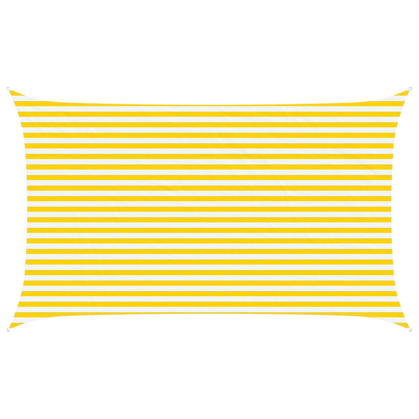 Sonnensegel Gelb und Weiß 5 x 3 m 100 % Polyester Oxford