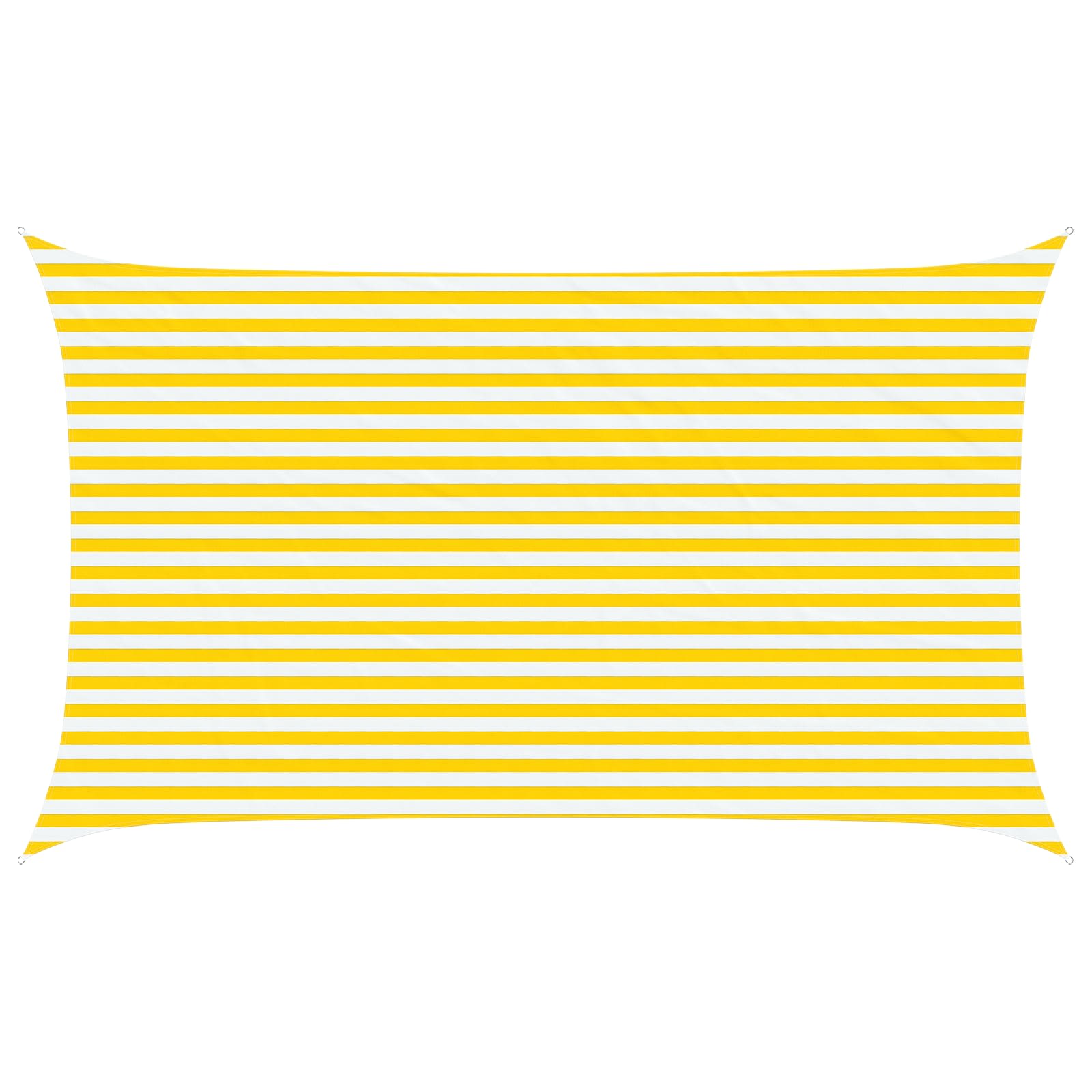 Sonnensegel Gelb und Weiß 5 x 3 m 100 % Polyester Oxford