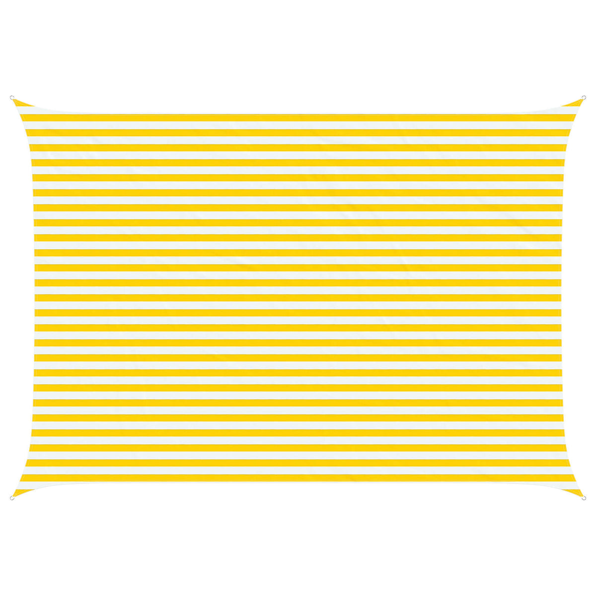 Sonnensegel Gelb und Weiß 3,5 x 5 m 100 % Polyester Oxford