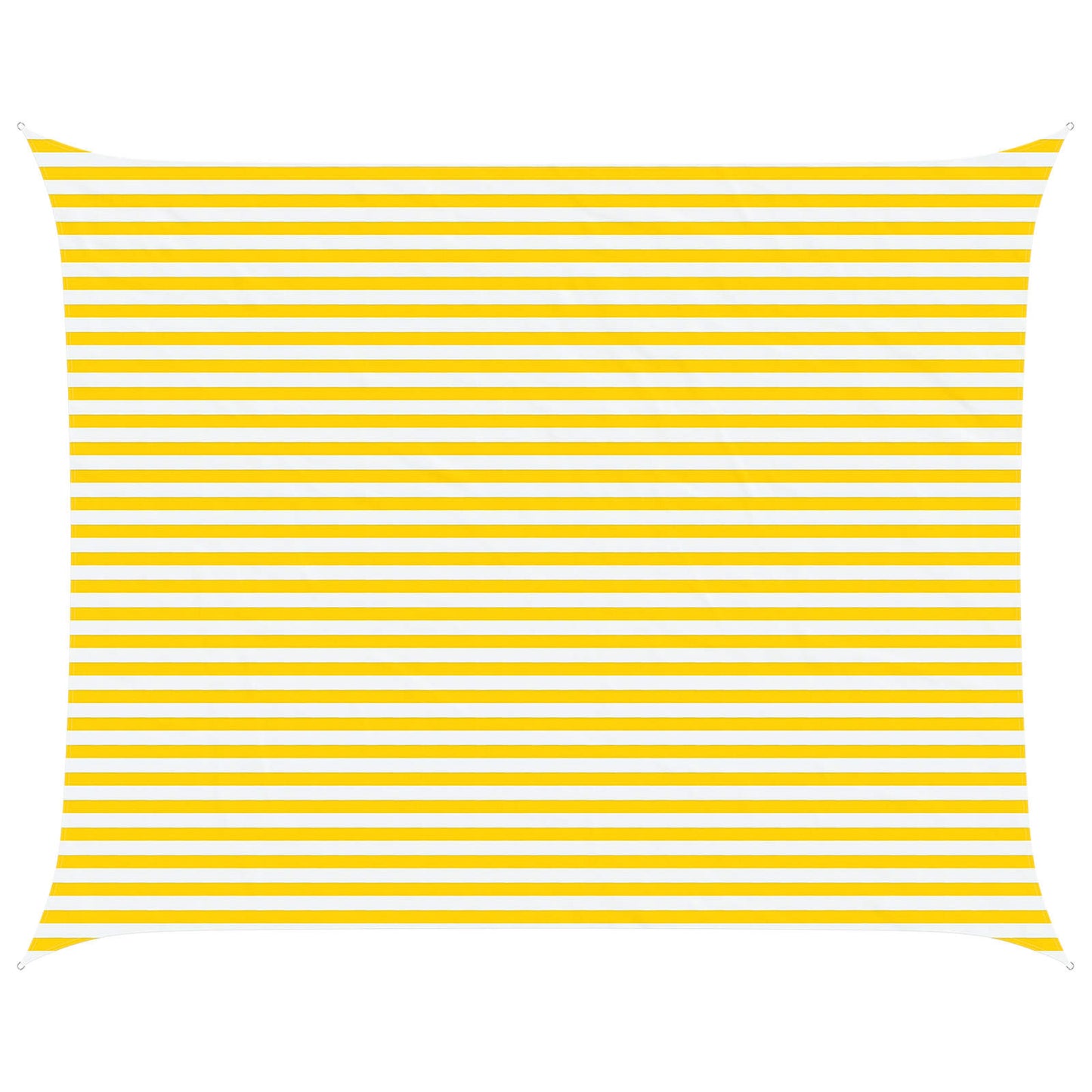 Sonnensegel Gelb und Weiß 5 x 4 m 100 % Polyester Oxford